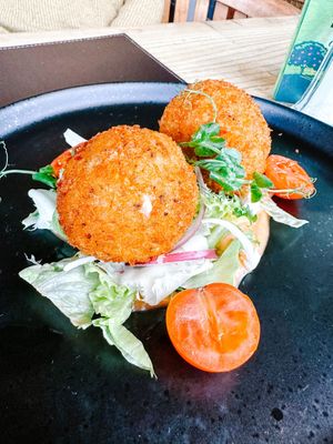Arancini  at The Half Moon Inn in Telford