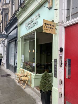 Outside   at Sandwich Culture in Edinburgh