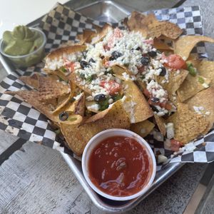 Kilt Nachos (with vegan cheese)   at The Kilt and Clover in St Catharines