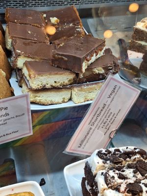 A selection of cakes and desserts from the *shop area*. NB: the restaurant and cafes have separate menus. at Beckworth Emporium in Northampton