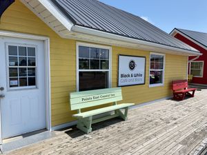 Storefront   at Black & White Cafe and Bakery in St Peters Bay