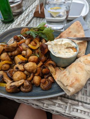 Champignon-Pfanne at Amadeus in Salzwedel