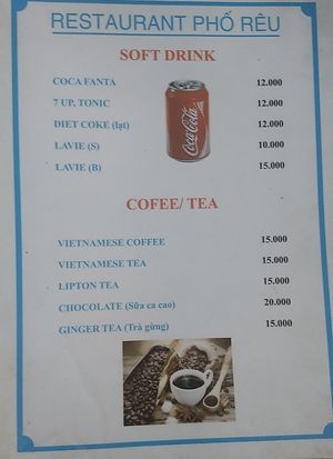 Drinks  at Phố Rêu Restaurant Coffee in Hanoi