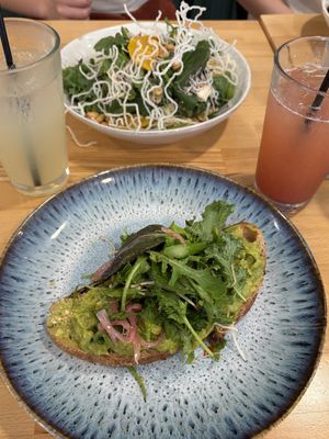 Avocado toast  at Hudson Botanical in Smoketown