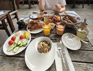 vegan breakfast options at Hotel Schwarzschmied in Lana