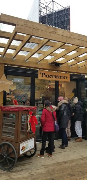 The cute storefront! at Tartistry in Etobicoke