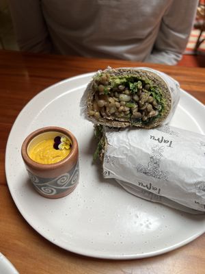 Classic wrap  at Tafru Restaurante in Pisac