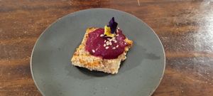 Small appetizer at Tafru Restaurante in Pisac