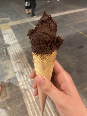 Dark n’ Orange (baby size)  at DaVinci Gelato in Crete