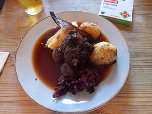 This was before I added the broccoli and carrots. at The Nag's Head Inn in Abercych