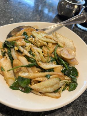 Vegan Shanghai rice cakes  #Veganuary at Din Tai Fung in Bellevue