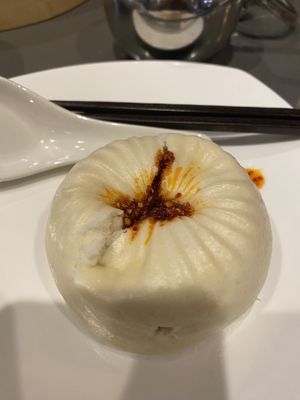 Vegan bun with spicy sauce  at Din Tai Fung in Bellevue