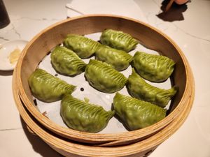 Vegan dumplings at Din Tai Fung in Bellevue