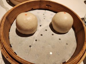 Taro buns at Din Tai Fung in Bellevue