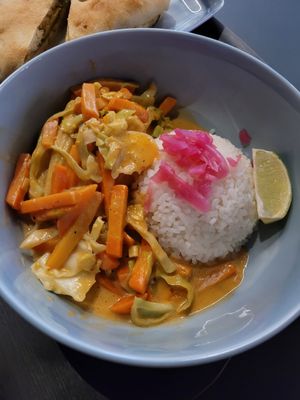 Thai curry (usually comes with broccoli but requested without) at Fortyseven in Baden