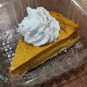 Pumpkin cheesecake at Loving Hut Glendora in Glendora