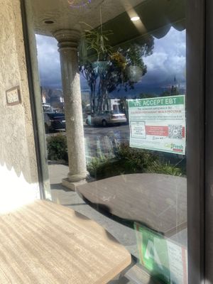 Spotted This in Window 🫶🏽 Part of CalFresh Restaurant Meals Program - Offering Healthier Food for All Community Members! Food Justice Let’s GO! 🌱  at Loving Hut Glendora in Glendora