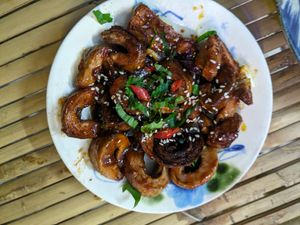 Braided fig at Quán Chay An in Hue