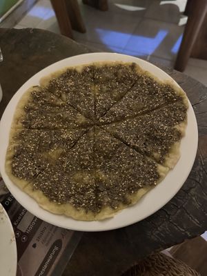 Zataar bread   at The Lebanesian Warung in Denpasar