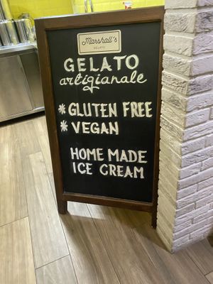   at Marshall's Gelato in Kotor