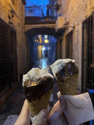   at Marshall's Gelato in Kotor