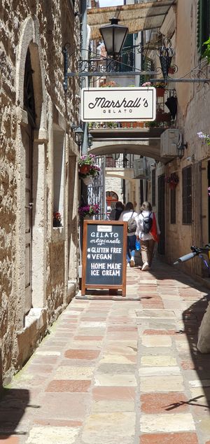  at Marshall's Gelato in Kotor