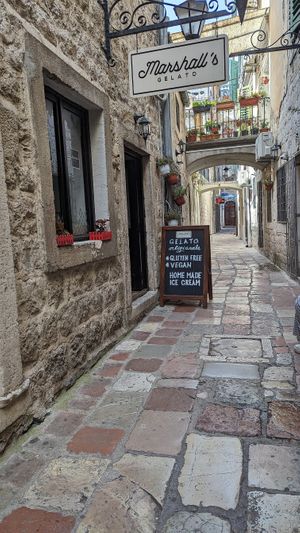  at Marshall's Gelato in Kotor