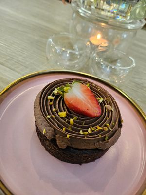 Chocolate Tart ~ 1/1/24 at Greendot Patisserie in Central Singapore