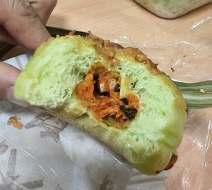 Pandan Otah Bun ~ 8/8/24 at Greendot Patisserie in Central Singapore
