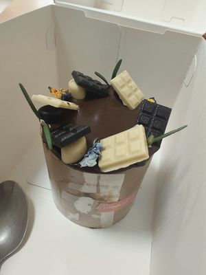 Mocha chocolate at Greendot Patisserie in Central Singapore