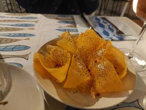 Zucca marinata at Manà in Maratea