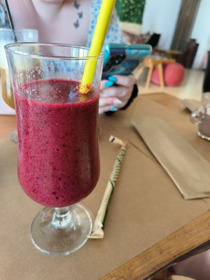 Berry Burst Smoothie at Bohemia The Journey in Santorini