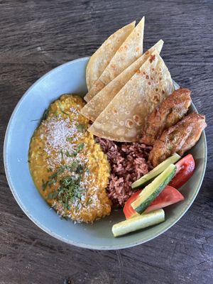 Dal (1 of 3 vegan lunch options)  at Little Ripper Cafe in Tabanan