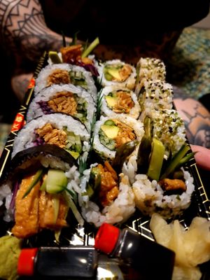 All vegan at Sushi Marvel in Manchester