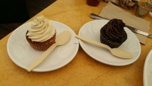 Delicious cupcakes!  at Native Foods in Costa Mesa