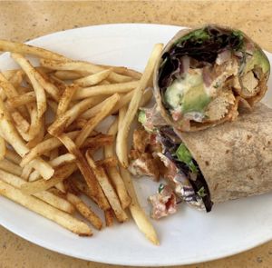 The twister buffalo ranch chikin wrap ❤️ at Native Foods in Costa Mesa