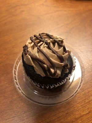 Chocolate cupcake at Native Foods in Costa Mesa