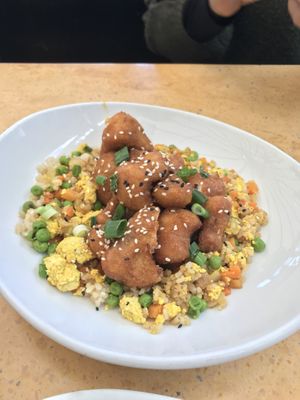 Delicious cauliflower ! at Native Foods in Costa Mesa