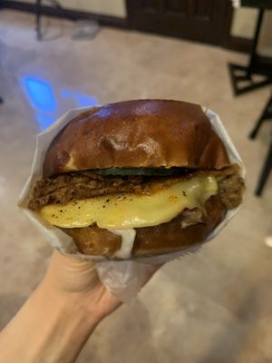 BBQ Brisket Burger at Native Foods in Costa Mesa