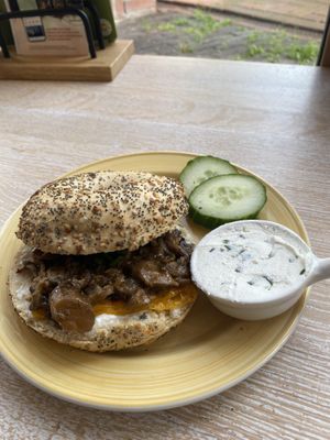 The mushroom one was so good!  at Bagels & Beans - Waterlooplein in Amsterdam