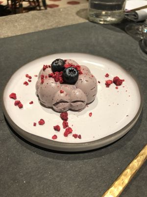 semifreddo al mirtillo  at FITO - Ristorante Vegetale e Cocktail Bar Botanico in Castiglioncello