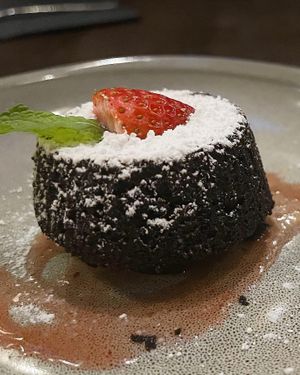 Lava cake   at Nori in Austin