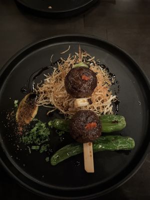 Meatball grill  at Nori in Austin
