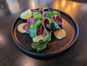 Beet Fries. at Nori in Austin