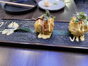 Squash appetizer- one already eaten 🙃  at Nori in Austin