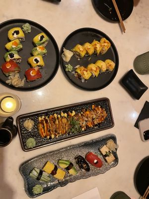 Loved everything we had last night! The Manhattan and Rainbow rolls were our faves.   at Nori in Austin