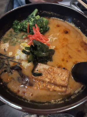 Spicy creamy ramen: amazing if you love spicy food 🌶️   at Nori in Austin
