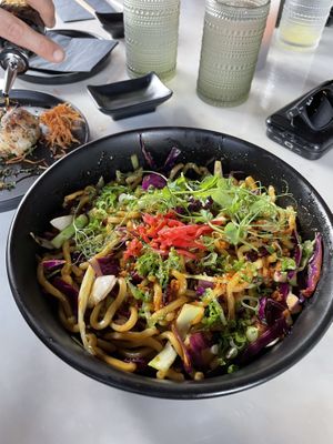 Yakisoba noodles were amazing   at Nori in Austin
