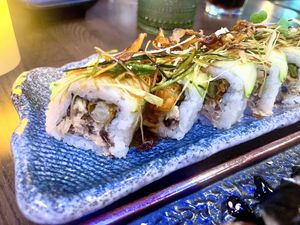 Shiitake roll- a must try   at Nori in Austin