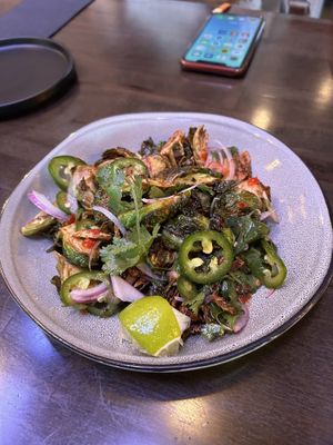 Brussels sprouts  at Nori in Austin